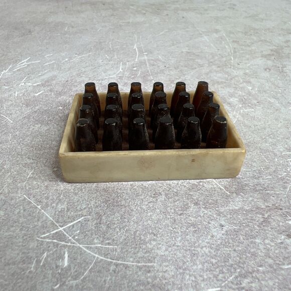 Vintage Miniature Pepsi Cola Case Of 24 Bottles Plastic - Picture 2 of 8